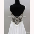 China White Women Party Luxury long train Simple Lace bride dress